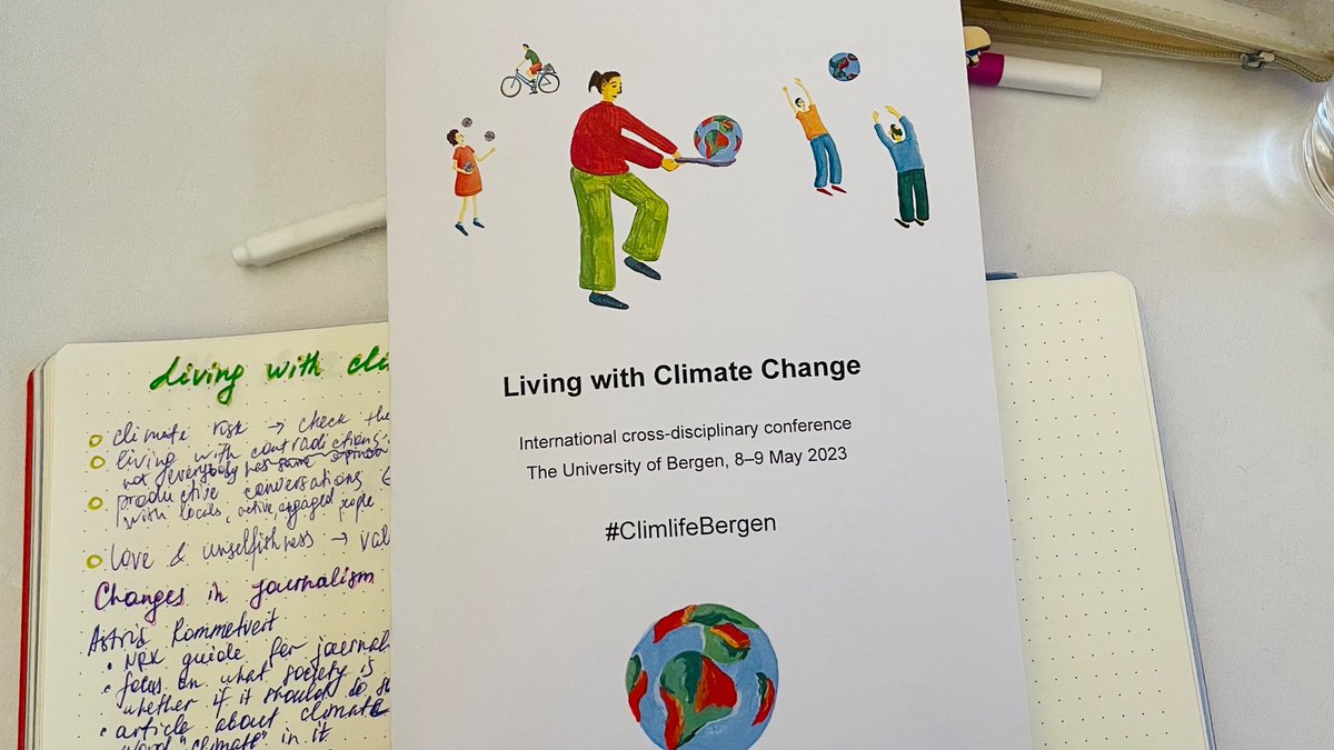 Good start of the week with the conference “Living with climate change” #ClimlifeBergen 🌍  will present our research on climate activism on social media in Belgium and France tomorrow.