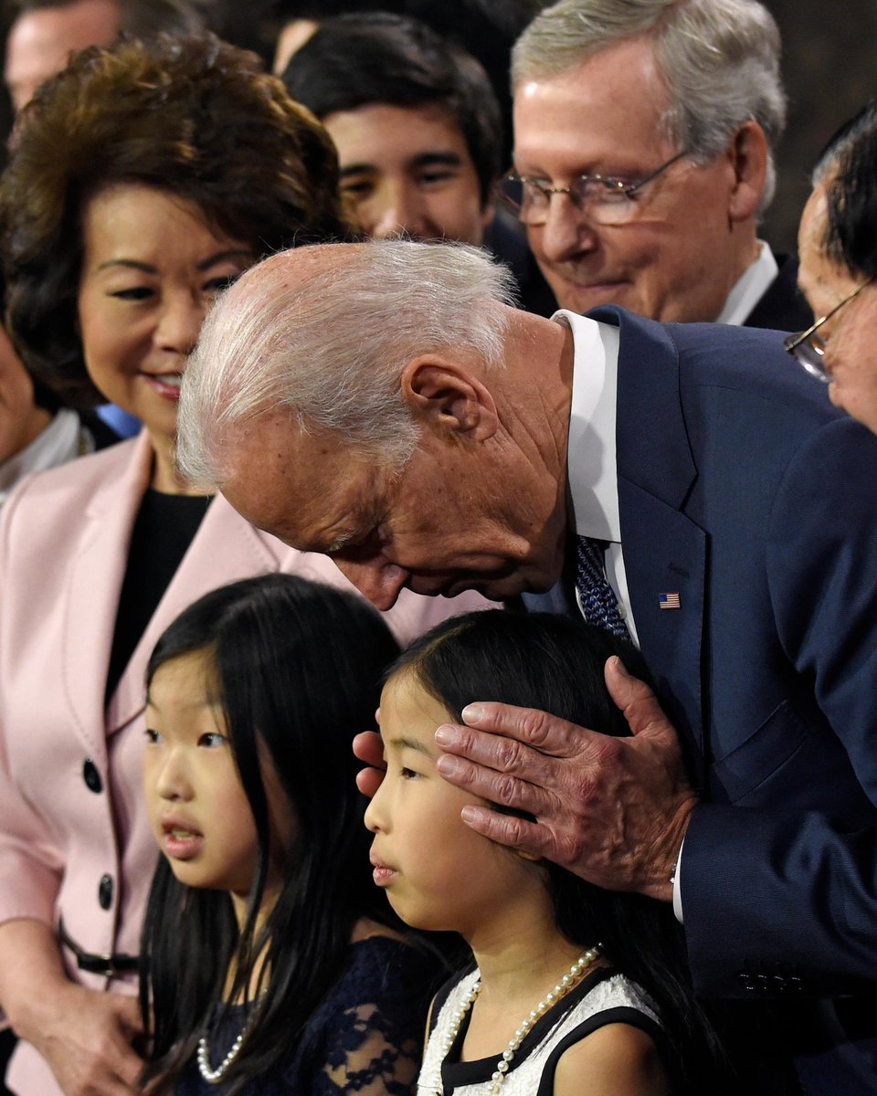Why would anyone vote for a man who sniffs children?