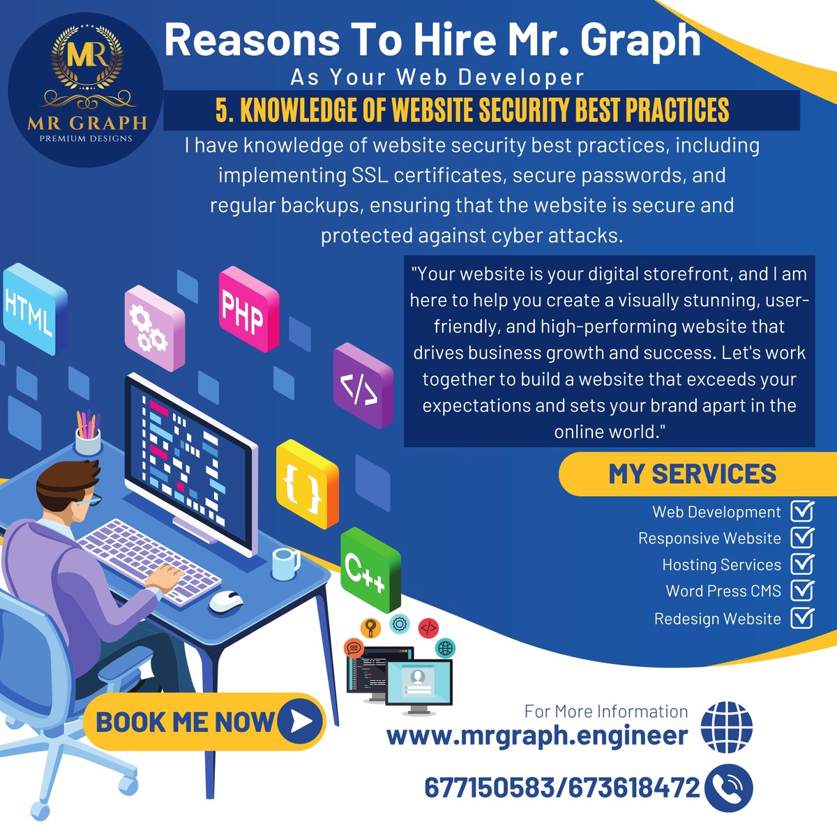 MrGraphDesign's tweet image. #WebDevelopment
#FrontEndDevelopment
#BackEndDevelopment
#WebDesign
#CodeNewbie
#WebDeveloper
#FullStackDevelopment
#JavaScript
#ProgrammingLife
#TechLife
#UIUXDesign
#WebDevelopmentCommunity
#ResponsiveDesign
#WebApps
#WebDevLife
#CodeIsArt
#WebDevelopmentTrends
#TechTrends