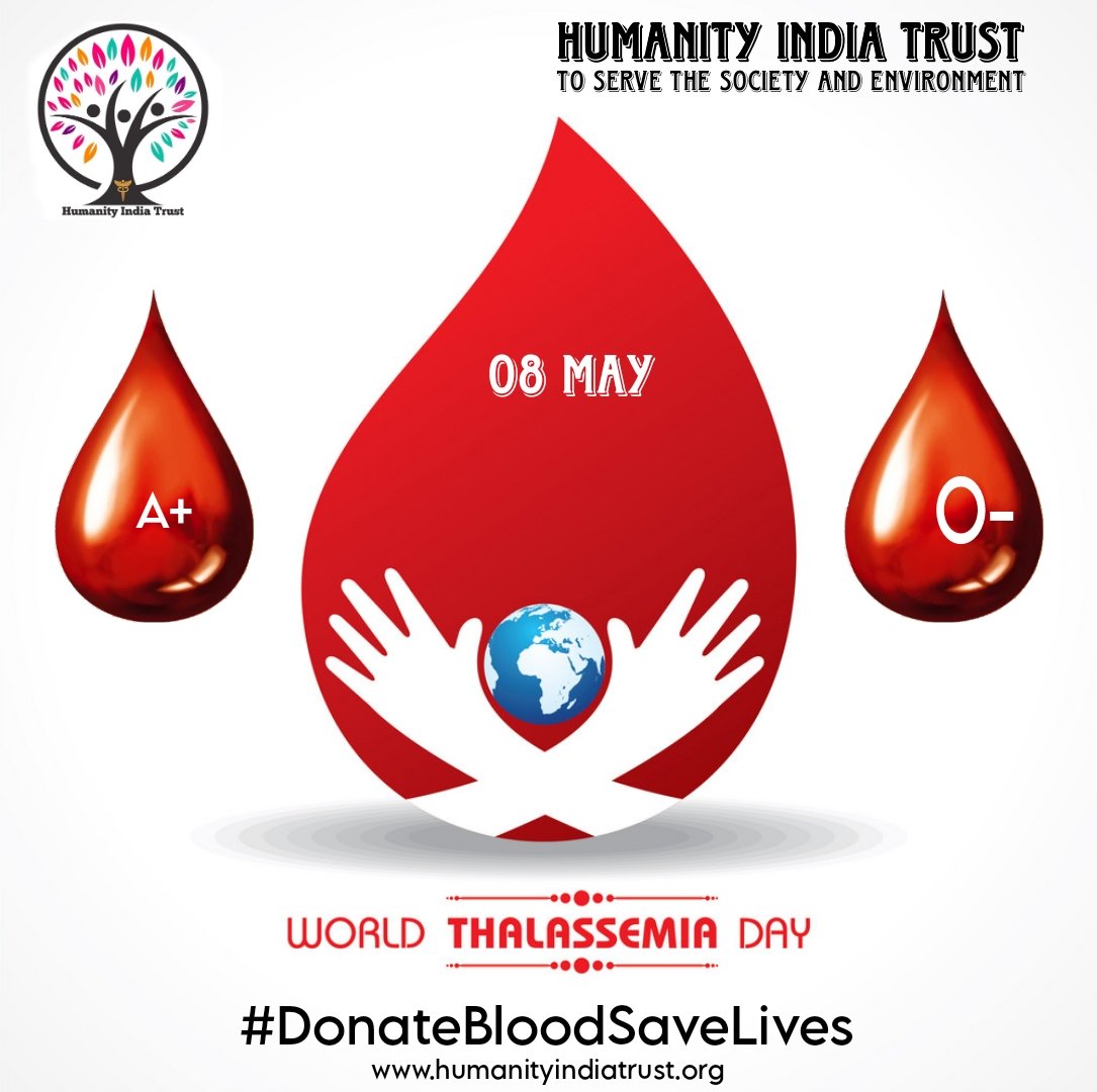 HUMANITYInTrust's tweet photo. On the occasion of World Thalassemia Day, I extend warm greetings to everyone. By donating blood, you can significantly improve the lives of many people. #WorldThalassemiaDay2023 #HumanityIndiaTrust https://t.co/UChv1jz5Qg