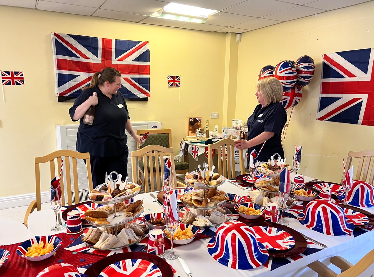 NConnieLewcock's tweet photo. @NConnieLewcock  we continue with our #celebrations for the #Coronation2023. All prepared for our buffet lunch and drinks 🥂
@NewcastleCC #coronation @Juliastar64 @charhar58 https://t.co/0fCyVJy6Uh