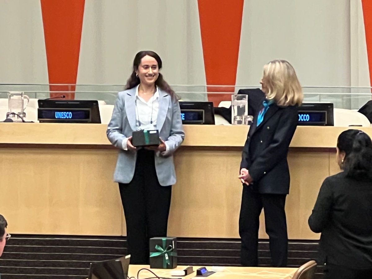 A very exciting milestone: Albo Climate at the United Nations HQ in #NYC! We are truly humbled &amp; honored to accept the AI for the Planet award and prize from our new partners at <a href="/BCG/">Boston Consulting Group</a> and <a href="/IBM/">IBM</a>!