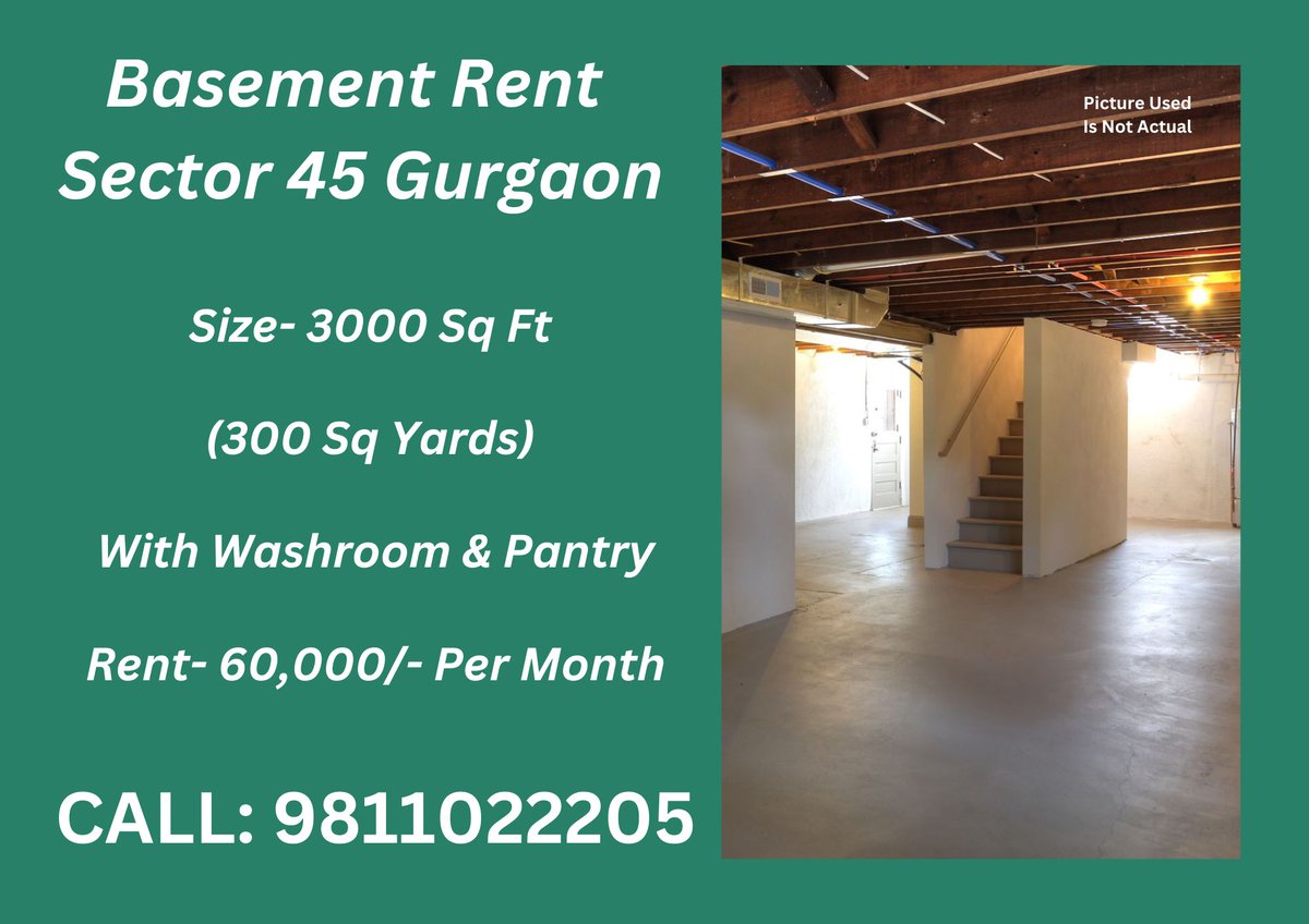 SettlersIndia's tweet photo. Contact Us
9811022205/ 9990065550
Email: settlersindia@gmail.com
Website: https://t.co/3AHlxXi6pN
https://t.co/BQPyBgm6B8
#basement #sector45 #gurgaon #basementrentingurgaon https://t.co/7XNcawS9t9