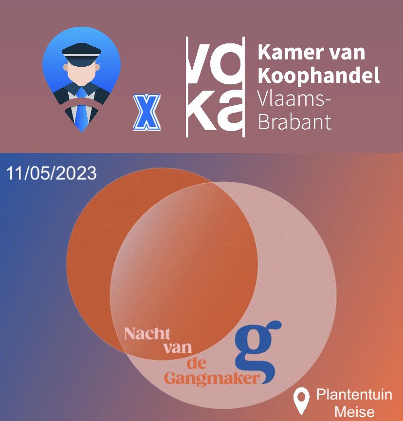 troom_drivers's tweet photo. ‼️3 DAYS LEFT‼️

Komende donderdag is het eindelijk zover! De Nacht van de Gangmaker 2023!🥳

Samen met onze partner @vokavzw willen we jullie herinneren om uw privéchauffeur te boeken voor dit topevent! Zo kan u genieten van meer comfort en meer glazen! 😉🥂

#troom https://t.co/ayZeI0uZLU