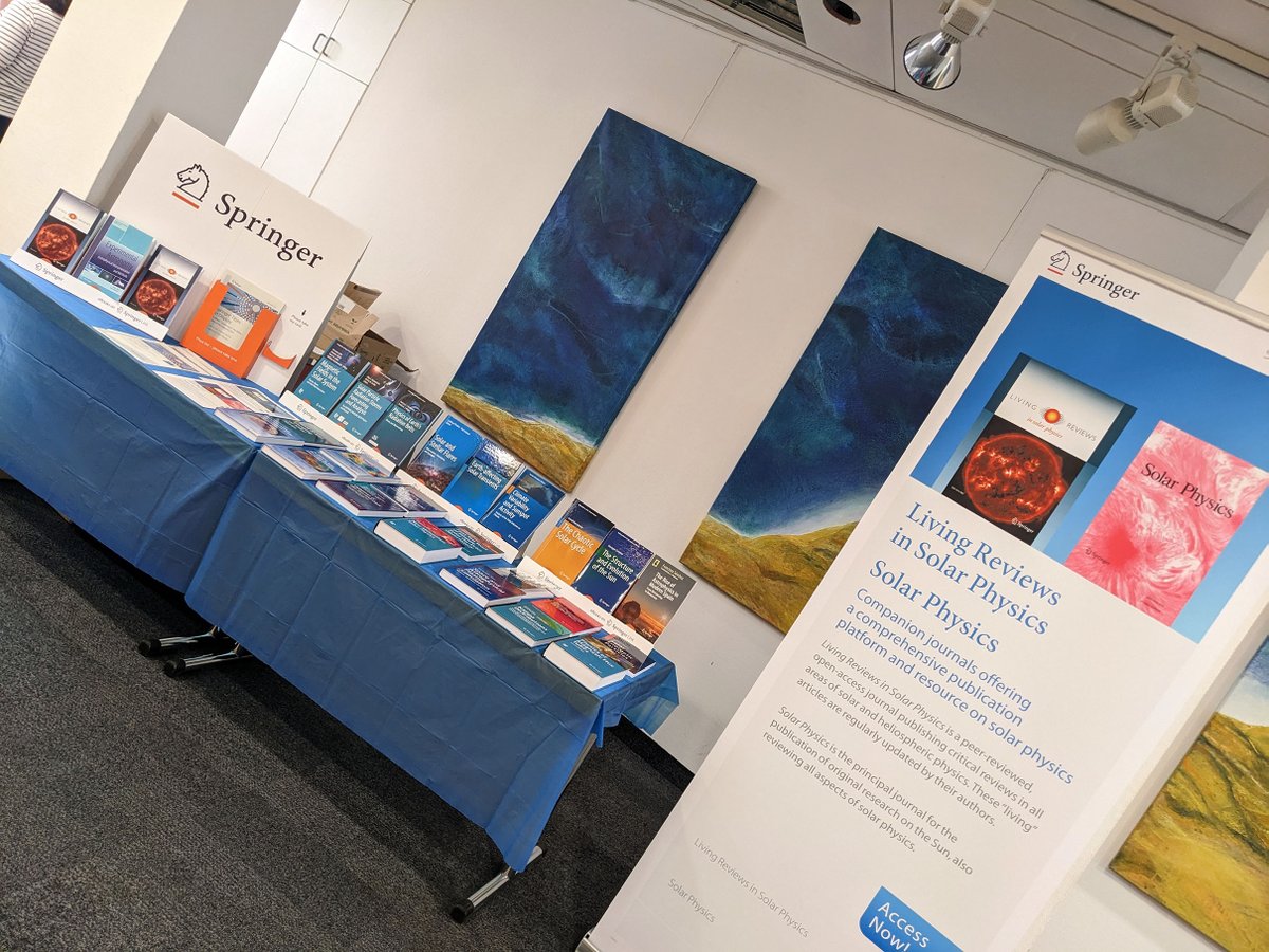 livrev_lrsp's tweet image. This week we are at the #SOLARNET Conference "The Many Scales of the Magnetic Sun" in Potsdam (meetings.aip.de/event/24/overv…): 
Come to browse @SpringerNature books or talk with the editor of #SolarPhysics and #LivRevSolPhys!