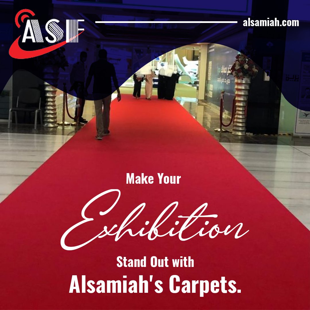 Step up your exhibition game with Alsamiah's luxurious carpets, adding a touch of elegance and sophistication to your display and leaving a lasting impression on your visitors.
Visit - alsamiah.com/product/exhibi…
#LuxuriousCarpets #ExhibitionGoals #ElegantDisplays #SophisticatedStyle