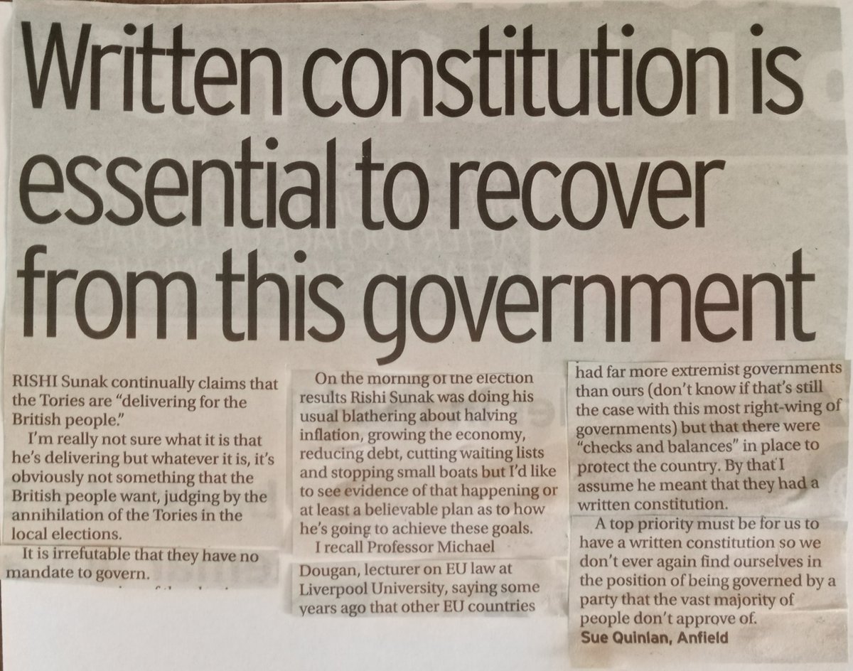 susanquinlan2's tweet photo. Saturday's Liverpool Echo. They changed my subject title - they always do. Mine was, The country wants a GE now .... but we're not going to get one. https://t.co/ViUOpURtZJ