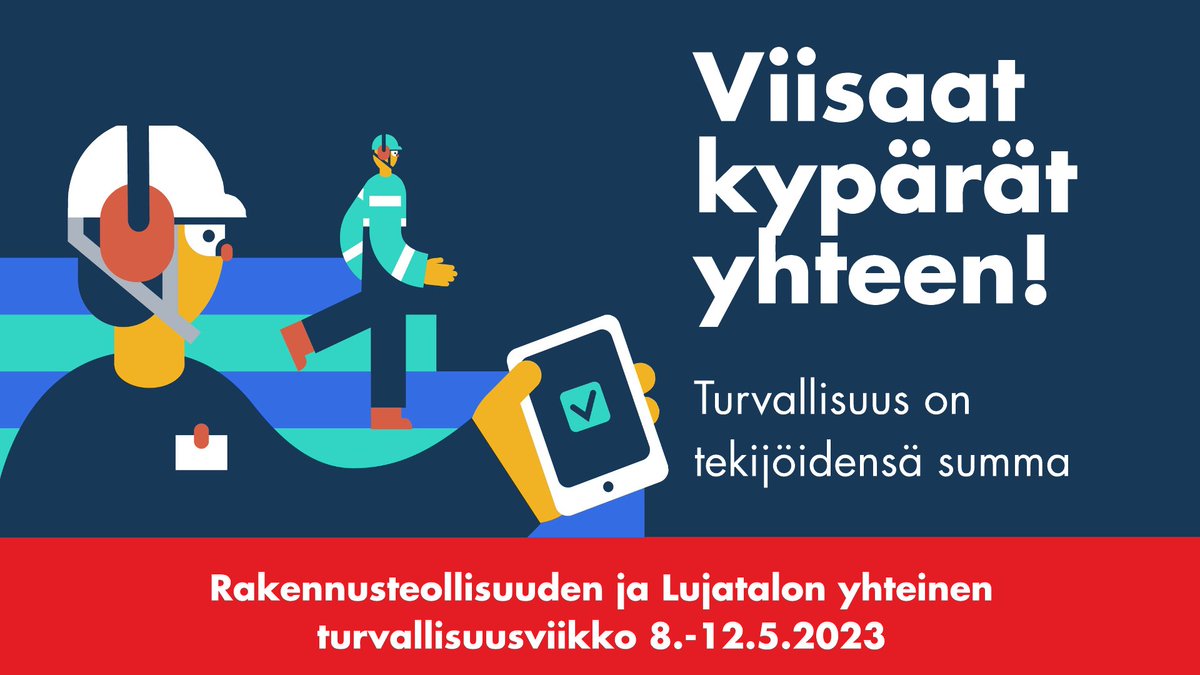 Vietämme tällä viikolla Lujatalossa turvallisuusviikkoa yhdessä Rakennusteollisuuden kanssa. Tällä viikolla keskitymme työturvallisuudessa erityisesti turvallisuushavaintoihin, telineiden ja sääsuojien turvallisuuteen sekä pölyntorjuntaan. #rakentavasti #työturvallisuus #Luja70v