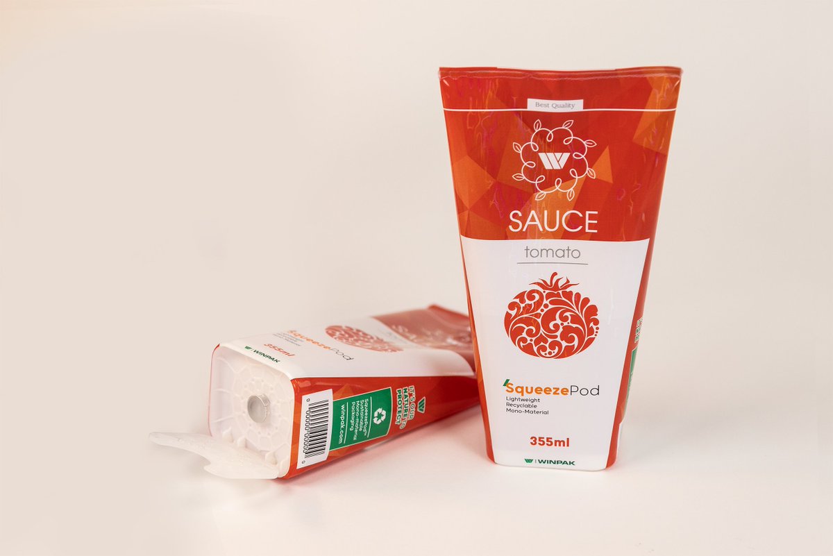 Did you know that #Aisa is also highly recognized for our #packaging development expertise. Winpak teamed up with Aisa to introduce the SqueezPOD, an innovative food packaging, light as a pouch, functional as a bottle. #Interpack2023 #PackagingInnovation #Sustainability
