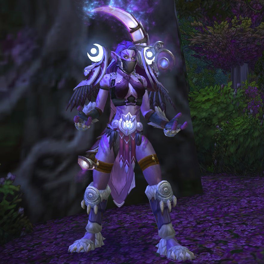 chelyndusk's tweet photo. I gotta play more druid this season, heres my silly lil half night elf/half shatterspear troll <3 https://t.co/N3nEviqbQz
