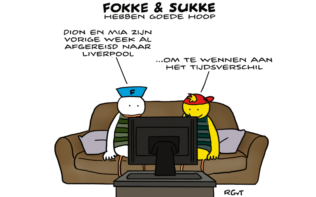 Fokke &amp; Sukke: F&amp;S verheugen zich op het songfestival (NRC, ma, 08-05-23) - #humor |
