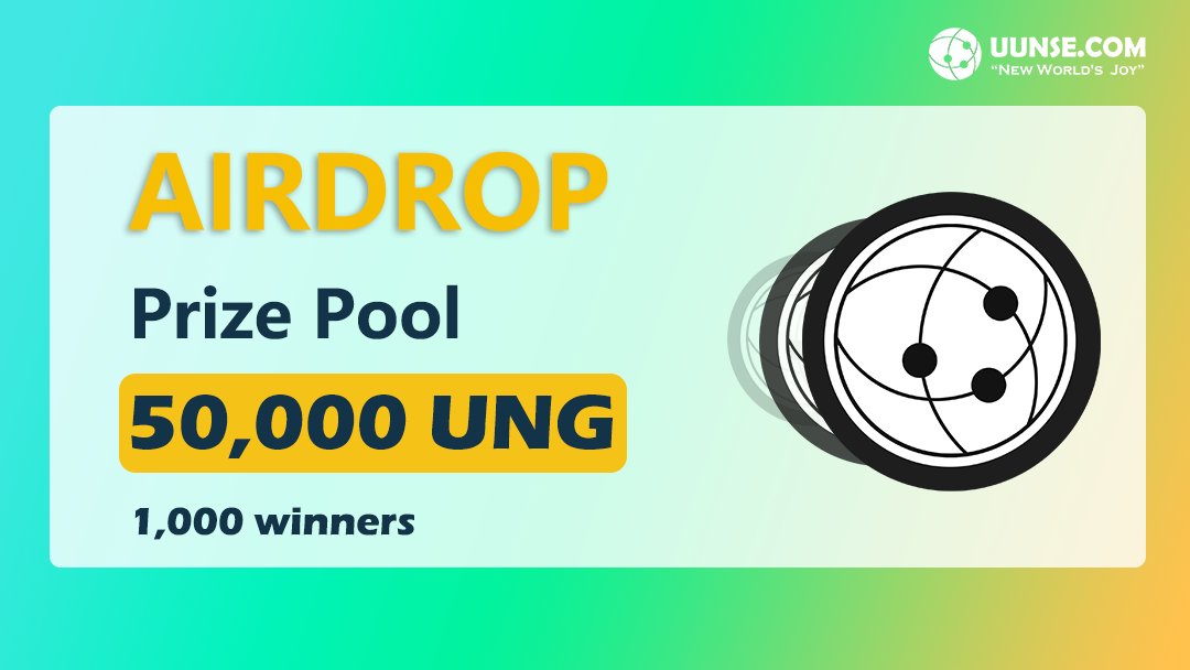 🎁Sign up  on #UUNSE to get free bonus:uunse.com/?v=RtjpE2
🥳  #Airdrop 🔥

🏆Prize Pool: 50,000 #UNG🤑

🔸Follow &amp; Retweet
🔸Drop BEP20 address
🔸7 Days

📢1,000 lucky winners to share 50,000  #UNG

 #Giveaway #Crypto #UNG #BONUS #BNB