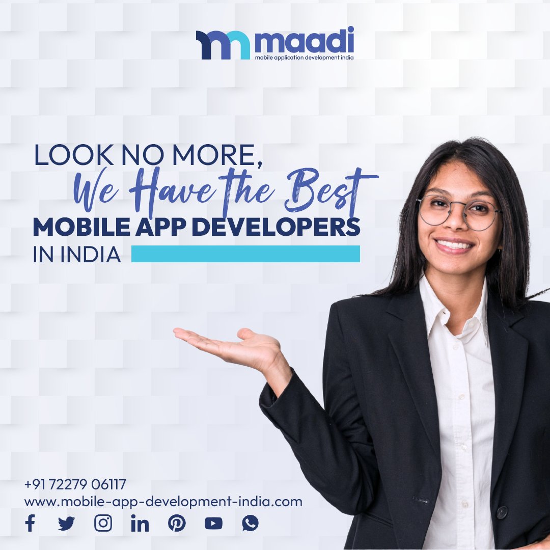 mobileappsindia's tweet image. Looking for the best developers for your next project? Look no further. Hire the most experienced professionals from MAADI. 

#maadi #appdevelopersinindia #mobileappdevelopment #memes #developer #developerslife #developersmeme #android #ios #apple