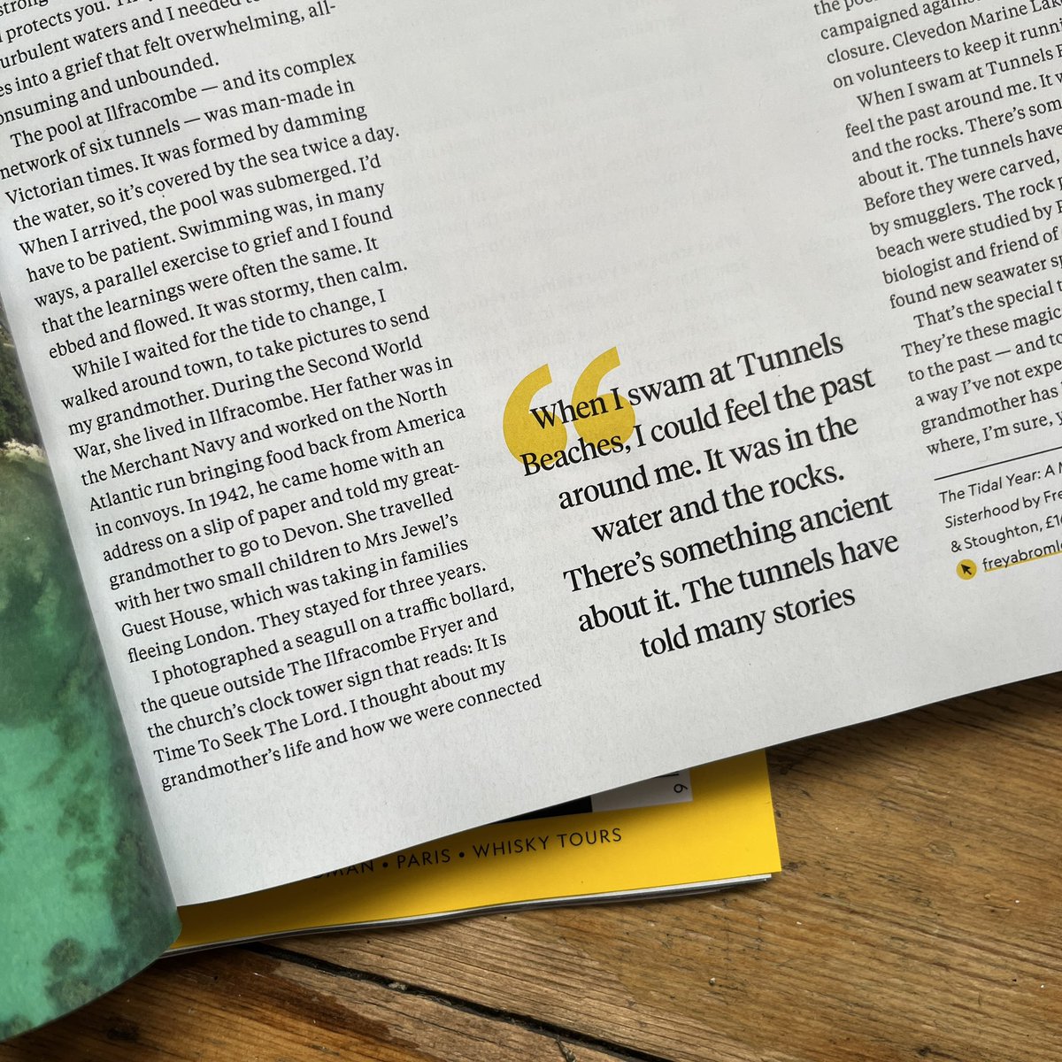 I’m in <a href="/NatGeoTravelUK/">National Geographic Traveller (UK)</a>! Grab the June issue to read about tidal pools, loss and the stories to be told at <a href="/tunnelsbeaches/">Tunnels Beaches</a> 💛