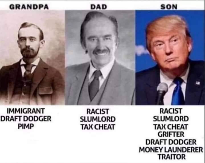 joncoopertweets's tweet image. And then there’s the racist, grifting, criminal, insurrection-supporting grandson, Don Jr.