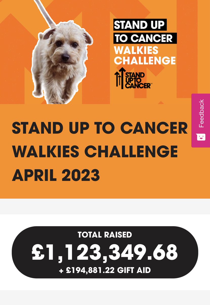 EvanzaDesigns's tweet photo. Thank you to everyone who donated to the Stand up for Cancer Walkies challenge raising £170 toward to total of £1,123, 349.68! ❤️👏 #evanzavizslas #standuptocancer #walkieschallenge #cancerresearch #su2c #raisingmoneyforcharity #vizslasofinstagram https://t.co/uJGnGqvIVp