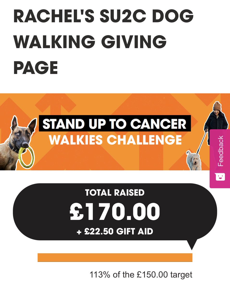 EvanzaDesigns's tweet photo. Thank you to everyone who donated to the Stand up for Cancer Walkies challenge raising £170 toward to total of £1,123, 349.68! ❤️👏 #evanzavizslas #standuptocancer #walkieschallenge #cancerresearch #su2c #raisingmoneyforcharity #vizslasofinstagram https://t.co/uJGnGqvIVp