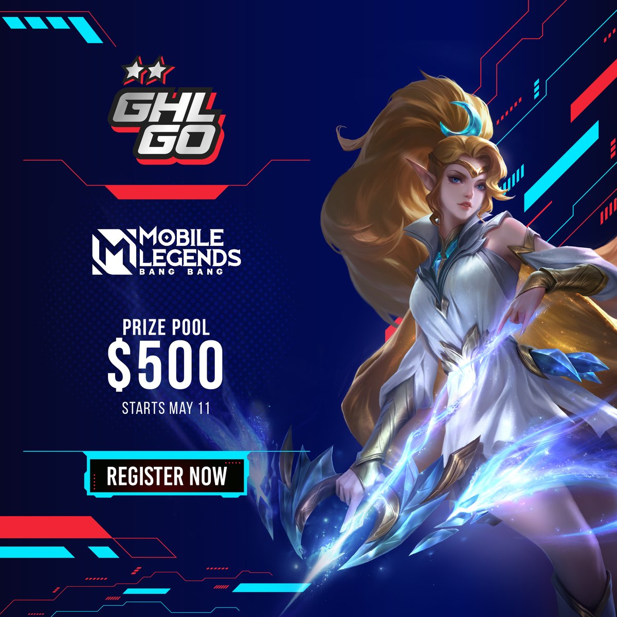 انضم الآن إلى بطولة Mobile Legends ضمن منافسات GHL GO في 11 مايو. قاتل كالمحاربين الأبطال وادخل فرصة الفوز بجائزة مالية تصل إلى 500 دولار. مستعد للتحدي؟

سجل الآن:

gamershub.me/tournament-det…

#mobilelegends #gaming #gamingcommunity #pc 
#ghme #ksa