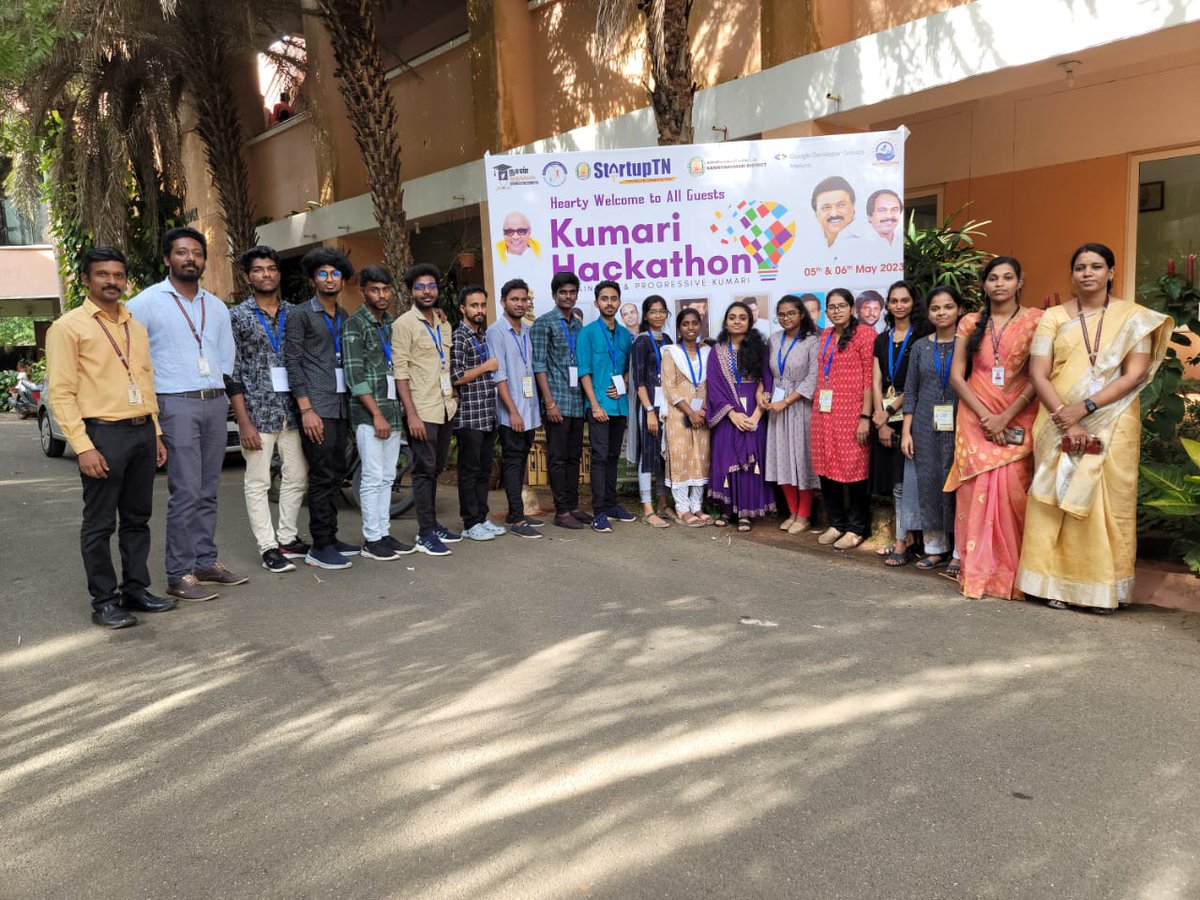 ashyushii's tweet photo. KUMARI HACKATHON 2023 
✨ Winners ✨
#kh23 #kumarihackathon #startuptn #skilldevelopment #nanmudhalvan #marephraem #kanyakumari #districtadministration https://t.co/GZRqQ3SDb6