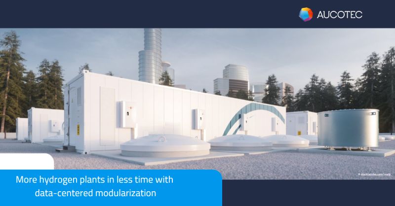 realize more hydrogen installations in less time through data-centric modularization #worldhydrogen2023 @AUCOTEC_AG Ramping up t0 net-zero: bit.ly/3HPosjh #greenhydrogen #datacentricity #Engineering #projectexecution