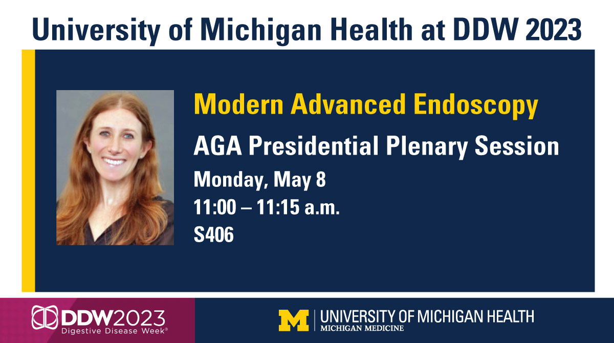 U-M Medical School Research (@umichmedscience) on Twitter photo ATTENTION #DDW ATTENDEES: Please join Dr. <a href="/allie_schulman/">Allison Schulman MD, MPH</a> at the <a href="/AmerGastroAssn/">American Gastroenterological Association (AGA)</a> Presidential Plenary Session as she addresses the rapidly evolving landscape of advanced #endoscopy. ATTENTION #DDW ATTENDEES: Please join Dr. <a href="/allie_schulman/">Allison Schulman MD, MPH</a> at the <a href="/AmerGastroAssn/">American Gastroenterological Association (AGA)</a> Presidential Plenary Session as she addresses the rapidly evolving landscape of advanced #endoscopy.