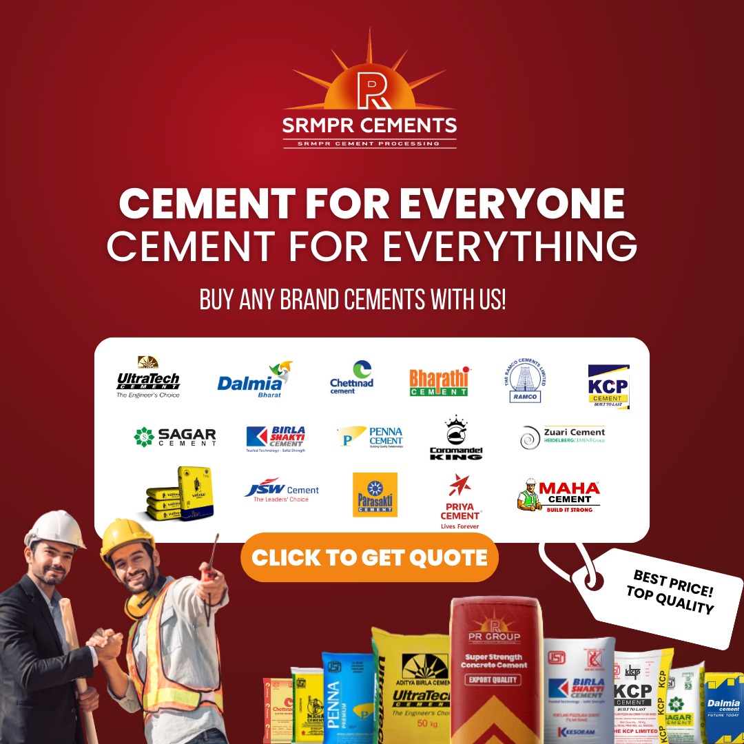 SRMPRCements's tweet photo. Here's your ‘One Stop Shop’ for quality cements from all premium brands. Buy any brand cements at any required quantity from SRMPR cements now. Contact us to know the prices.

Reach us:
info@srmprcements.com | 98848-00371| https://t.co/0th2PWQpy6
#cements #dealership #buildingmat https://t.co/YZvJnaBP86