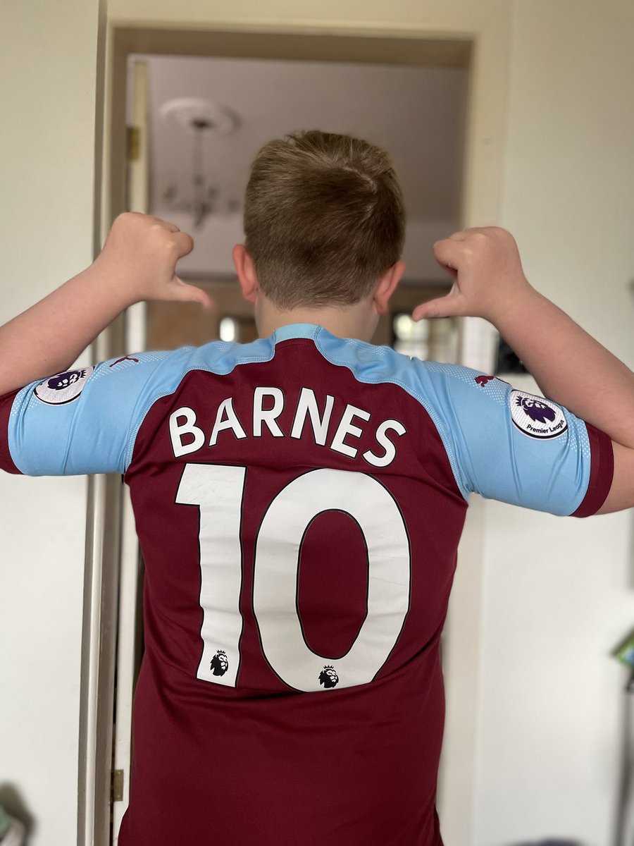 NickJSmith's tweet photo. It’s match day and the boys celebrating the Legend. Bash. 
#ashleybarnes #NNN #UTC 
@BurnleyOfficial @TurfMoorLoyal @TurfCastPodcast https://t.co/orwzlzoou4