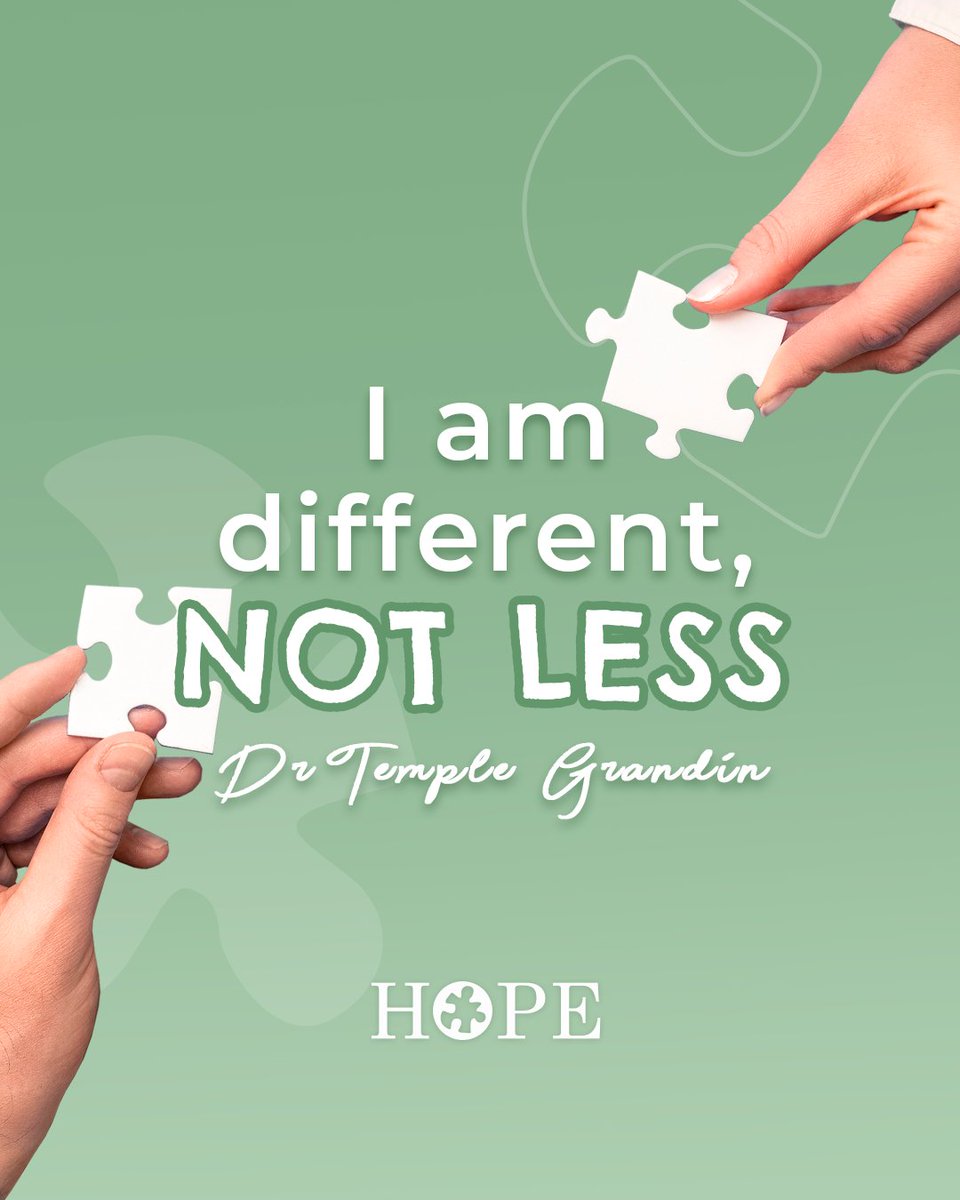 HopeLearning's tweet photo. At The Hope Centers, we believe that everyone deserves love, respect, and acceptance, regardless of their differences. Join us in spreading this message by reading these three impactful phrases about autism awareness.

#AutismAwareness #TheHopeCenters #SpreadAcceptance https://t.co/AzI3Hwrwsr