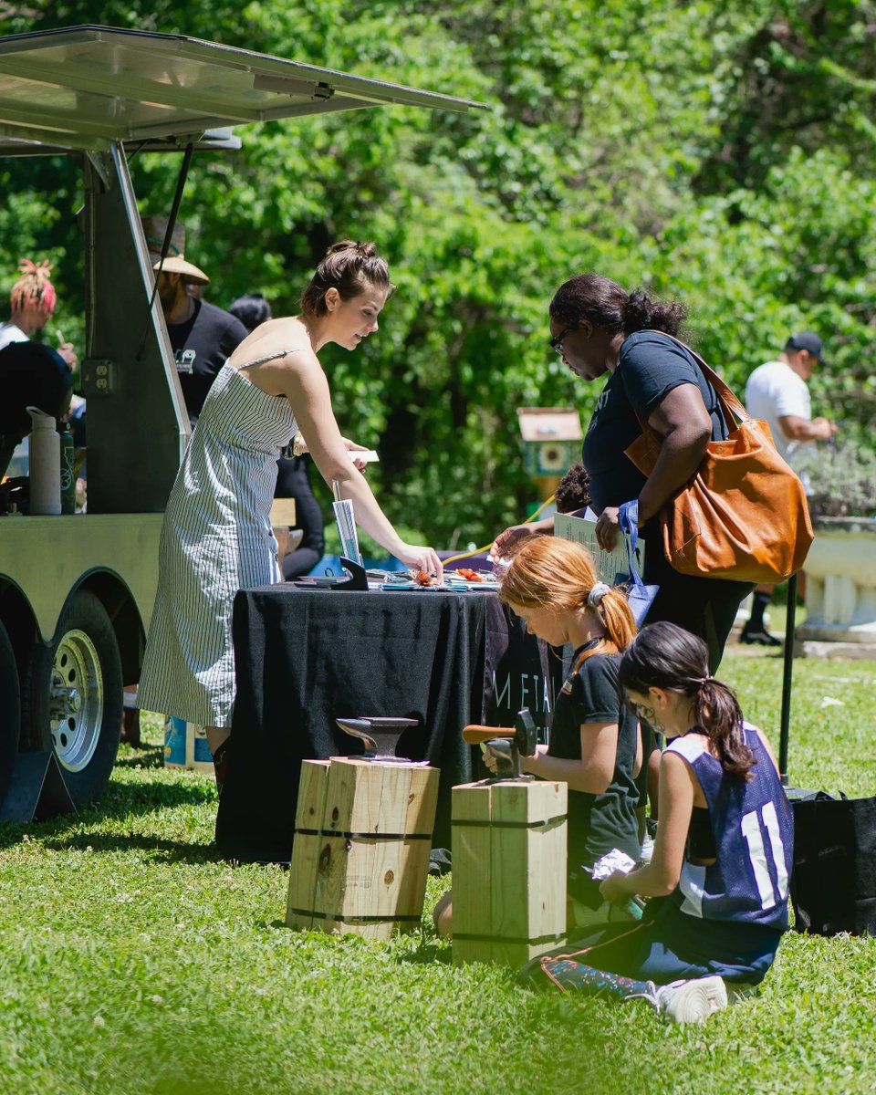 metalmuseum's tweet photo. They say you can't take it with you, but with the Mini Mobile Metal Museum (M4), we're taking the foundry, forge, and the Metal Museum on the road! 🚙⚒️ 
Don't miss your chance to catch the M4 at Soulsville, 1 - 4PM, where we'll be featuring live demos and interactive activities! https://t.co/Rm0TitUUTE