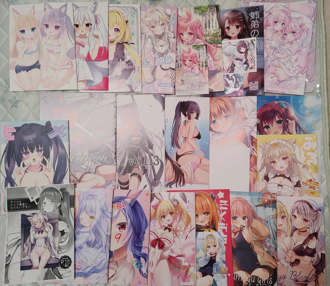 昨日のコミ1の戦利品!
そうそうに完売して買えなかったものもありましたがとても楽しかったです!!✨ 