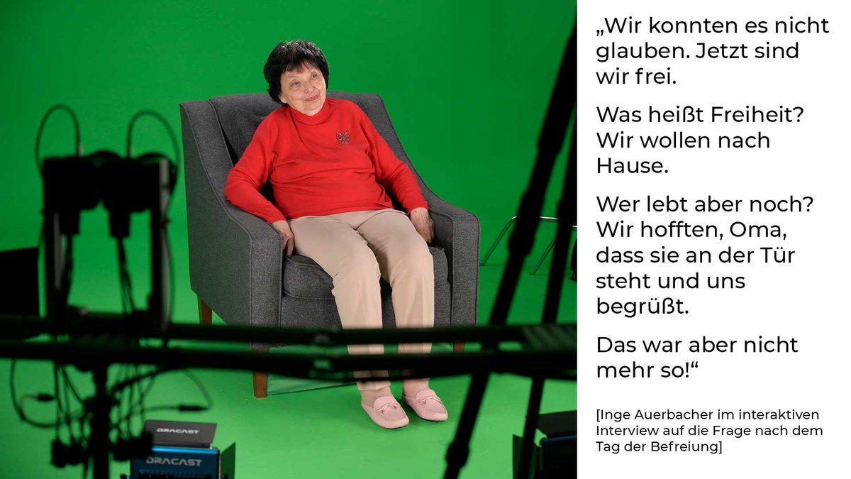 DNB_Aktuelles's tweet photo. 8. Mai 1945 #TagderBefreiung: Die 10-jährige Inge Auerbacher wird nach schrecklichen Jahren aus dem Getto Theresienstadt befreit. Im interaktiven Zeitzeuginnen-Interview, das wir ab 2024 im #Exilarchiv präsentieren, erzählt sie davon #DimensionsInTestimony https://t.co/WUcJBZkH1Z https://t.co/HSt1KRR9Mx