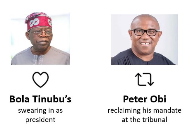 lifeofdannex's tweet photo. Let's do this 

In appeal court.

Tinubu of APC       Peter obi of Labour Party https://t.co/fjB2eQW0Qk
