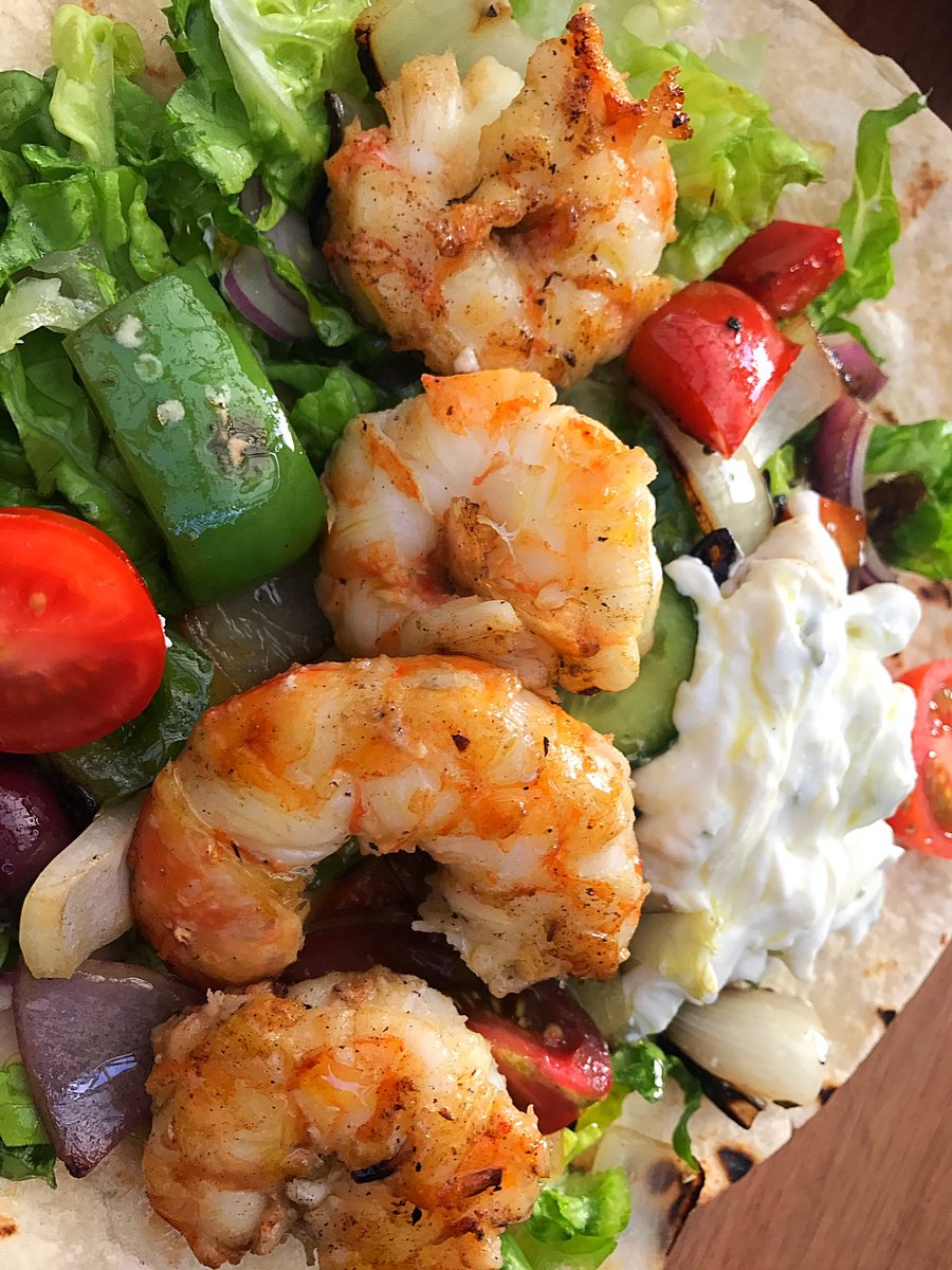 ComeGrillWithMe's tweet photo. My Grilled Prawn Souvlaki. Are you taking a bite or swapping it for lamb? https://t.co/lBT7kDSSPr