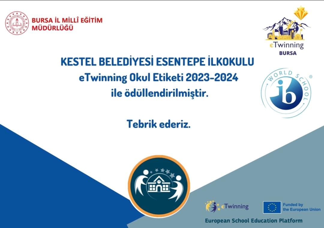 Kestel Belediyesi Esentepe İlkokulu (@kestelesentepe) on Twitter photo Eğitim camiamıza ve okulumuza hayırlı olsun inşallah <a href="/kestel_mem/">Kestel İlçe Milli Eğitim Müdürlüğü</a> <a href="/cengizucc/">Cengiz Uç</a> @eTwinningKestel <a href="/eTwinningBursa/">eTwinning Bursa</a> <a href="/SeyitAliBuyuk/">Seyit Ali Büyük</a> Eğitim camiamıza ve okulumuza hayırlı olsun inşallah <a href="/kestel_mem/">Kestel İlçe Milli Eğitim Müdürlüğü</a> <a href="/cengizucc/">Cengiz Uç</a> @eTwinningKestel <a href="/eTwinningBursa/">eTwinning Bursa</a> <a href="/SeyitAliBuyuk/">Seyit Ali Büyük</a>