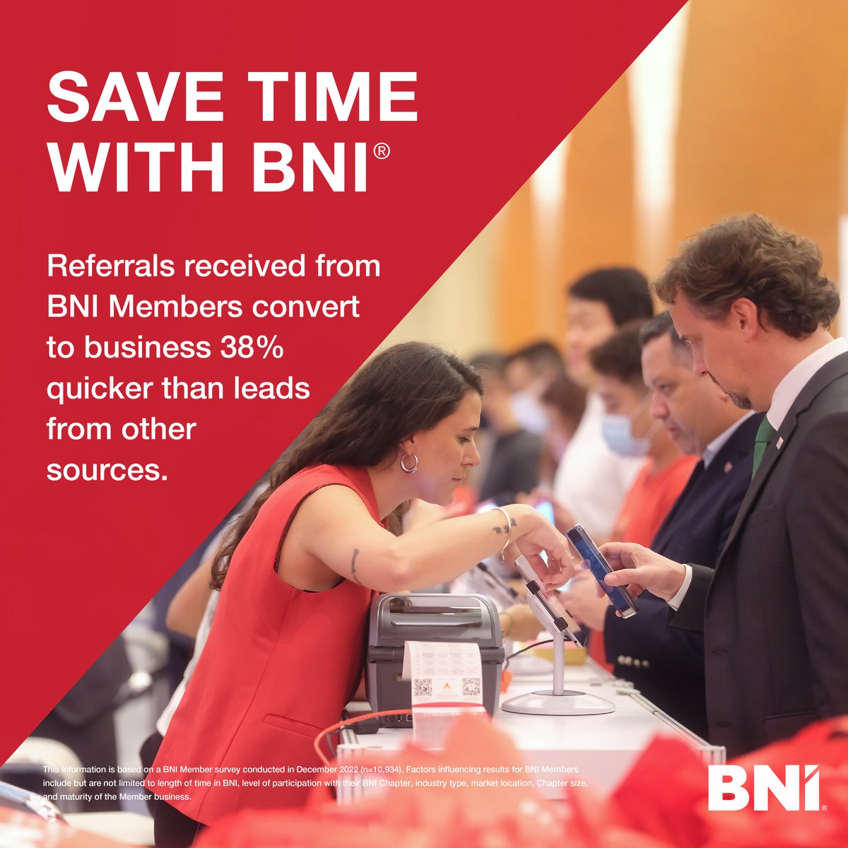 #marketingmonday

Save Time With BNI

Did you know referrals Received from BNI Members Convert to business 38% quicker than leaks from other sources?

bni-jhbcentral.co.za

#BNI #Business #Networking #Entrepreneurs #johannesburg