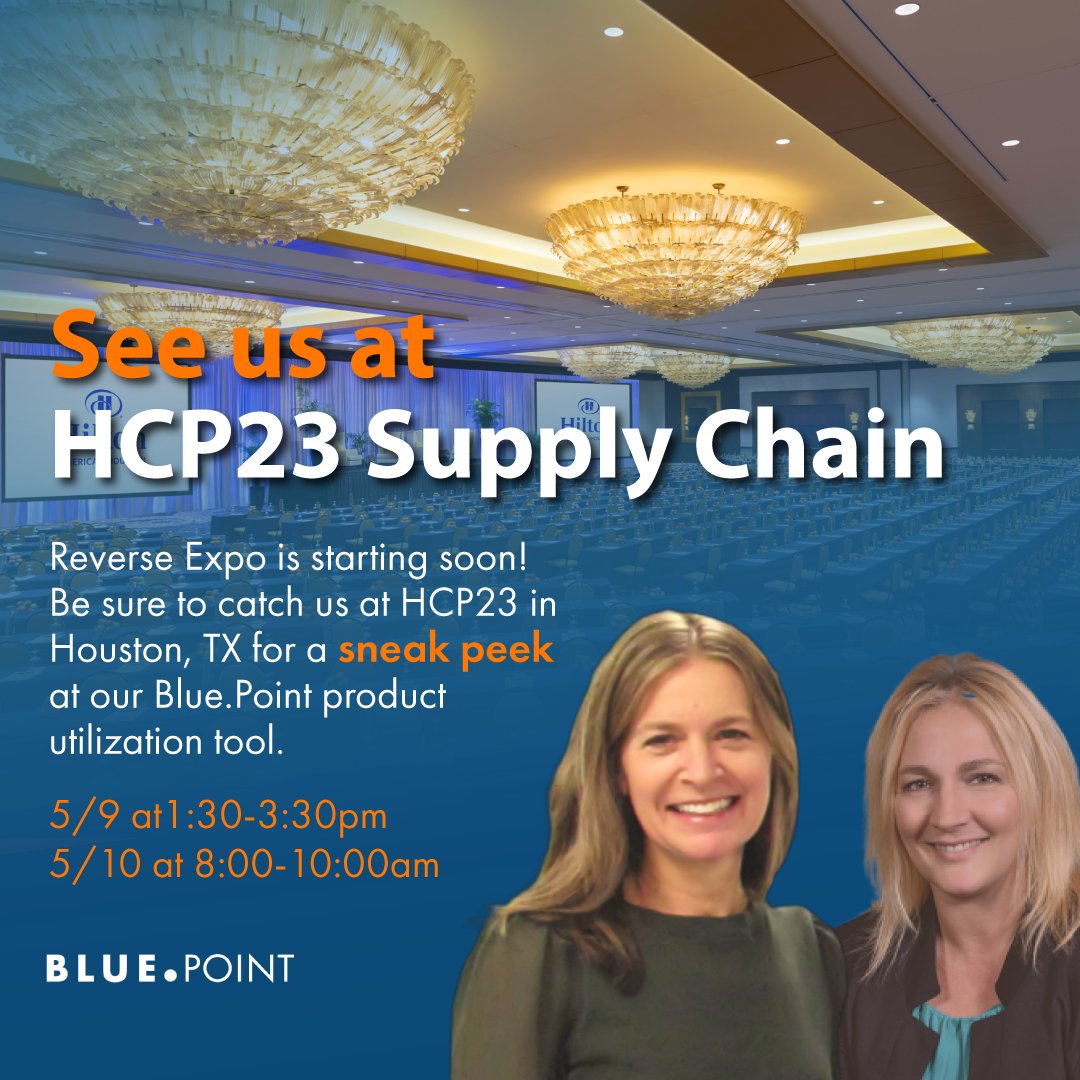 BluePointscs's tweet photo. Find us at not one but TWO Reverse Expos this week at the #HCP23 Spring Conference! #ProductUtilization #ValueAnalysis #SupplyChainSolutions https://t.co/vG58XEnujl