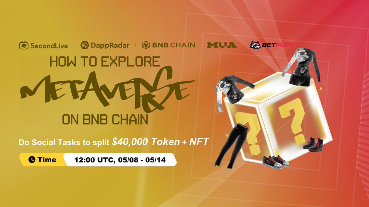 SecondLiveReal's tweet photo. 🤑 Complete @betfury_gaming social tasks to secure your Mint Clothing Qualification(OAT) from May 8.

✅ Tasks link: https://t.co/ROdWSzbazr

@SecondLiveReal #Web3 #ExploreMetaverse https://t.co/2E5FGlnEeb