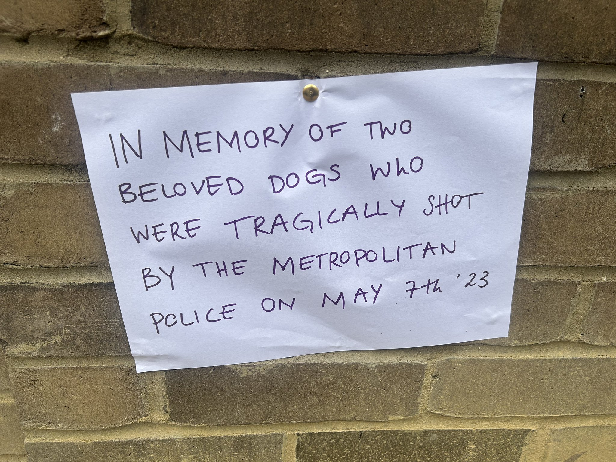 Matt Graveling on Twitter "A message and flowers have been placed at