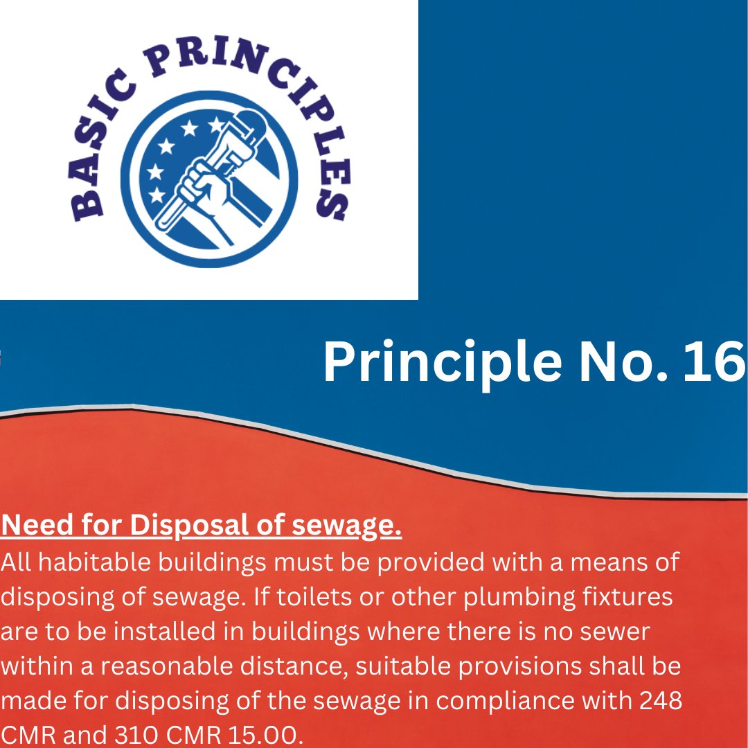 MAPHCC's tweet photo. Plumbers are tasked with ensuring that all buildings can adequately dispose of sewage.
#forloveofplumbing #phccma #maphcc #plumbingbasicprinciples #boardofstateexaminersplumbersandgasfitters #massachusetts #248CMR https://t.co/WUyxXkaXwq