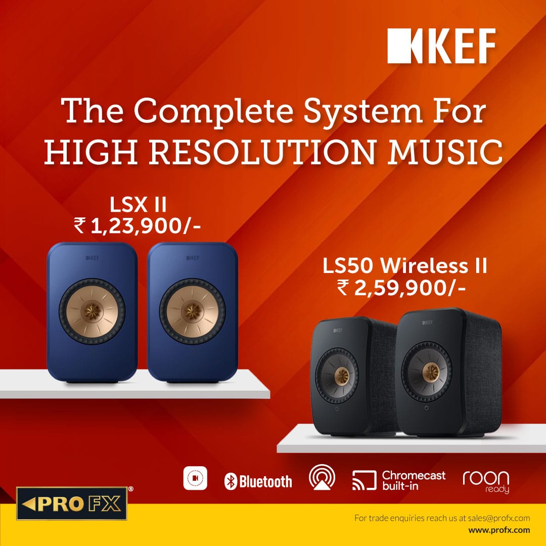 profx_hifi's tweet photo. KEF brings you powered speakers that deliver room-filling, natural, accurate sound, but with the compatibility and convenience of the very best wireless technology.
#profx #profxindia #speaker #hifi #kef #kefspeakers #kefls50 #kefls50wireless #keflsx #keflsxii #lsx #lsxii https://t.co/rbeUKw4xZS