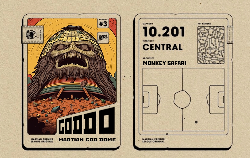 GM from the Martian God dome, from <a href="/monkeysafari/">Monkey Safari</a> --

we lack the words to do this justice. Like a carnival funhouse of fear for your opponents. 😮