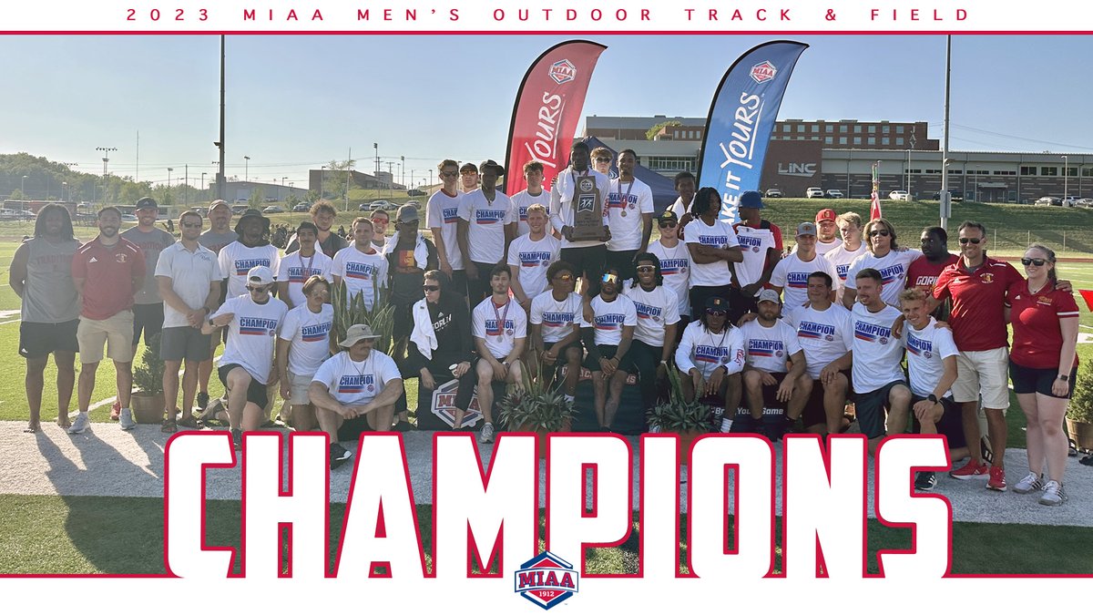 TheMIAA's tweet photo. Congratulations to the men of @GorillasTrack, your 2023 MIAA Outdoor Track and Field 𝑪𝑯𝑨𝑴𝑷𝑰𝑶𝑵𝑺🏆🎊

Find the championship's final results and All-MIAA performers at the link below⤵️

📰 https://t.co/g9hILjssQa
#BringYourAGame https://t.co/S8x9dPZ8Q4