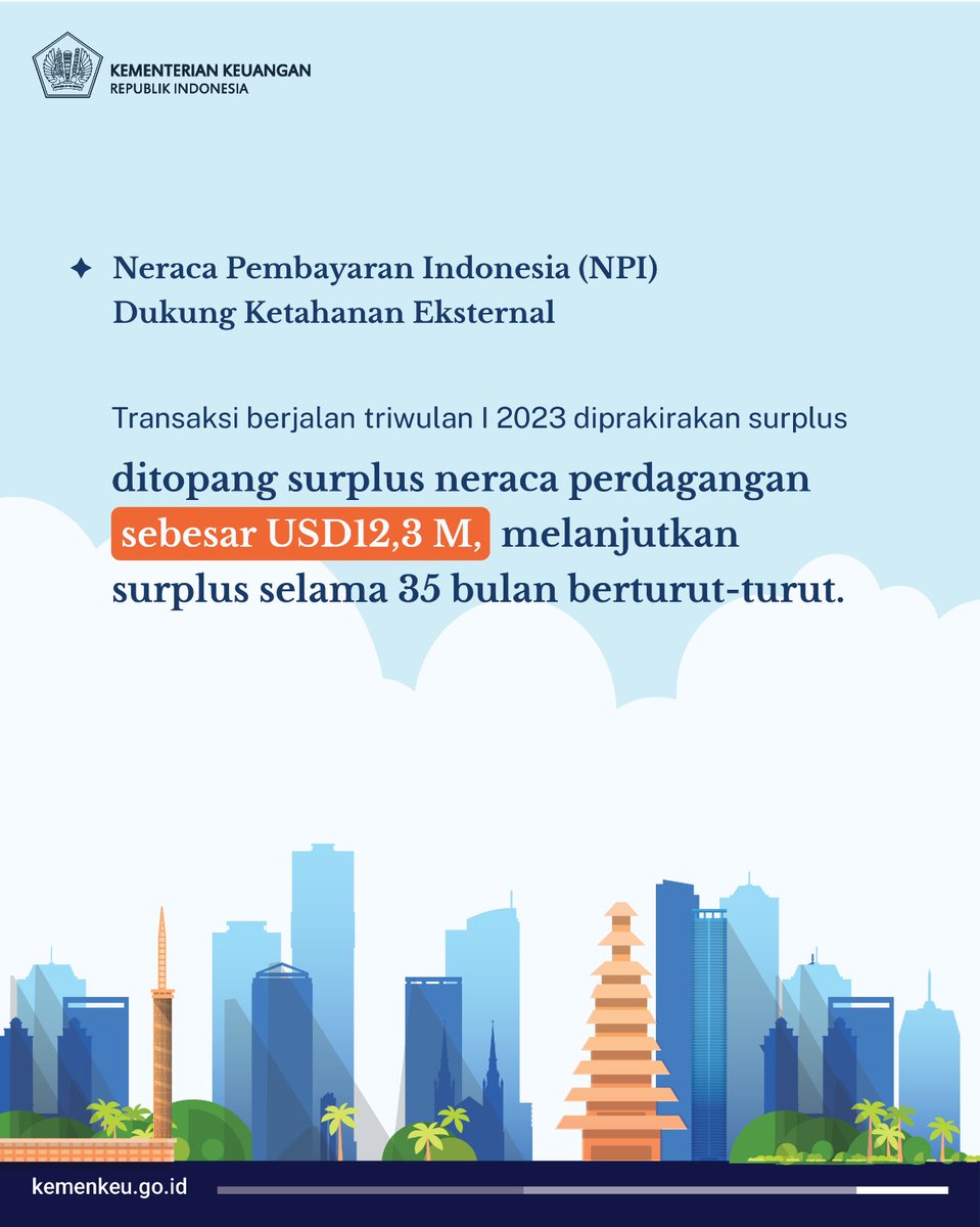 KemenkeuRI's tweet photo. Bagaimana kondisi ekonomi Indonesia menghadapinya? https://t.co/0l3KkooMTb