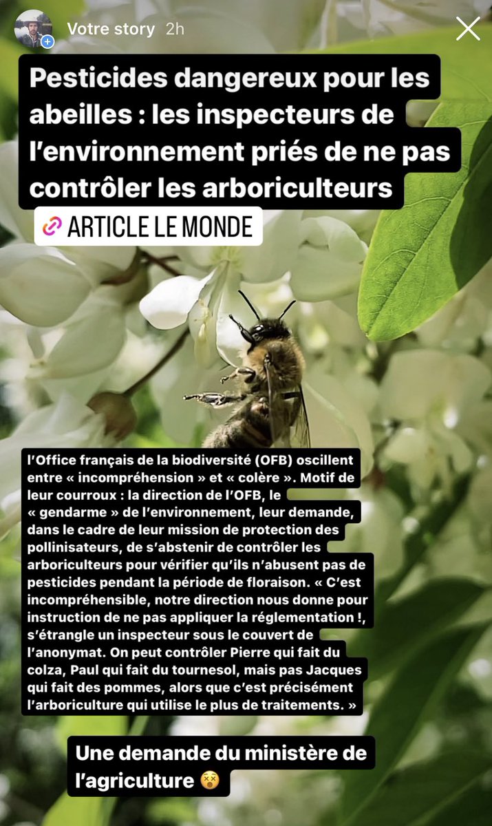 POTLINGA's tweet photo. Pesticides : les contrôleurs priés de laisser tranquilles les arboriculteurs❓

https://t.co/rFAFk9p51G https://t.co/9zWYncdoJI