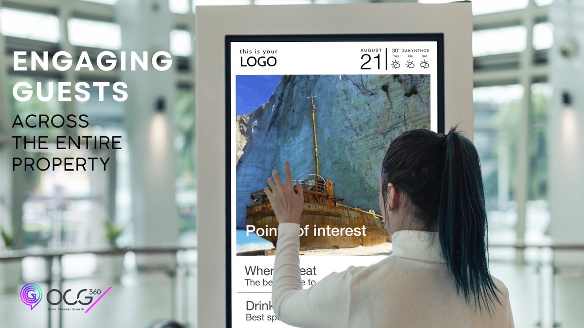 Ocg360platform's tweet photo. @Ocg360platform features complete #Digital #Signage solutions for #Hotels, combined with a content-management system.

🛎 Boost #Guest #Experience &amp; #Engagement
👓Promote #Awareness
💰 Generate #Revenues

https://t.co/NNRvFsWjpD

#OCG360 #cloudCMS #digitalsolutions #HotelTech https://t.co/GQqTg6AVd2