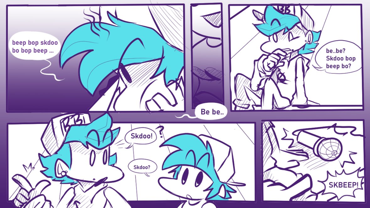 JessieCrimsonCJ's tweet photo. I remember like a year ago Kitty said in her stream she had a comic where BB was just talking in Beep boops and that she couldn't find it, just to find out that I might've had some of that comic on my old tablet.
#fnfbb #BB #Fnf #oldcomic #kittypop https://t.co/tOSTogSoWT