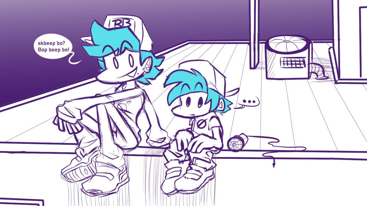 JessieCrimsonCJ's tweet photo. I remember like a year ago Kitty said in her stream she had a comic where BB was just talking in Beep boops and that she couldn't find it, just to find out that I might've had some of that comic on my old tablet.
#fnfbb #BB #Fnf #oldcomic #kittypop https://t.co/tOSTogSoWT