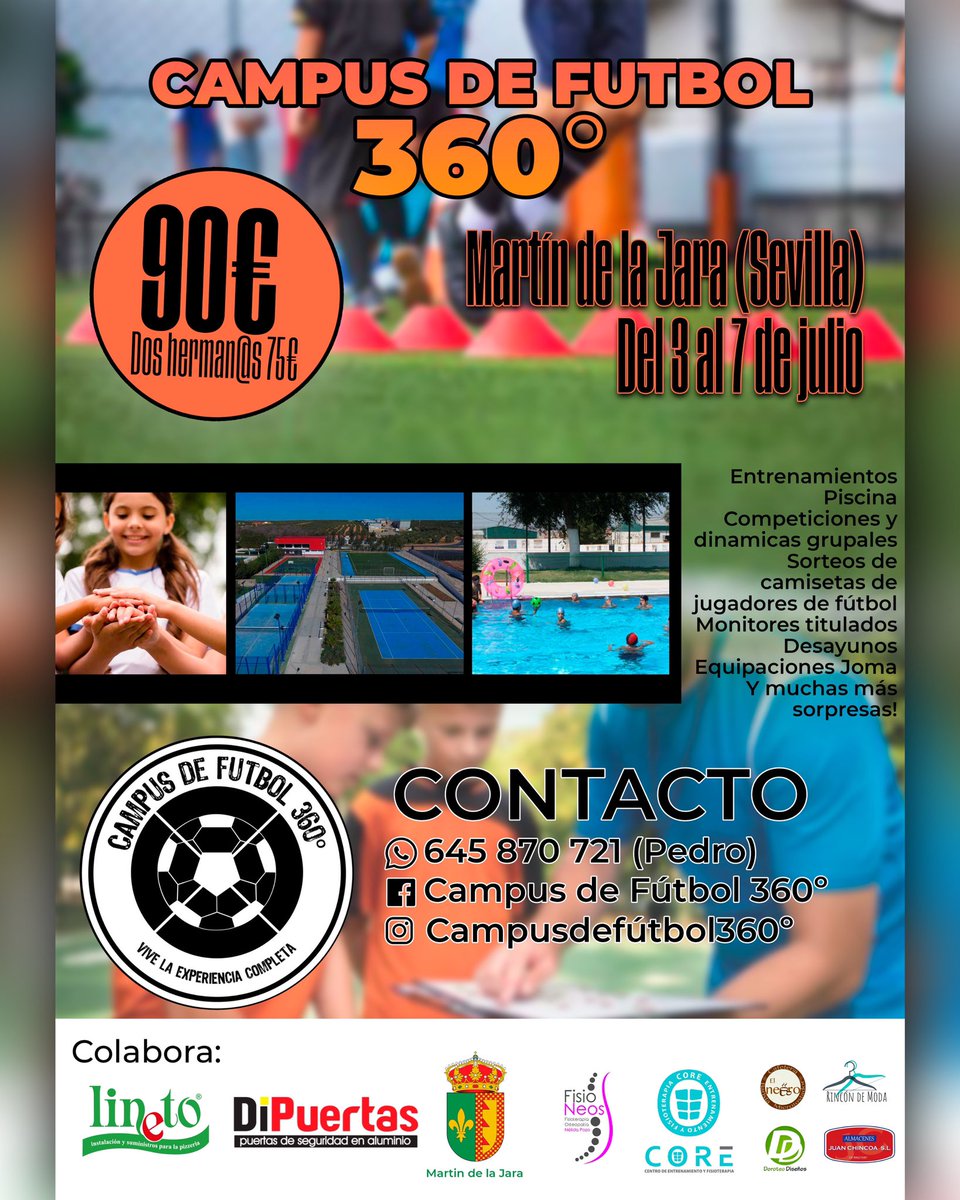 Con muchas ganas e ilusión de hacer que los más jóvenes sigan viviendo experiencias positivas y coleccionando recuerdos imborrables a través del fútbol, la convivencia y la educación. 

Se agradece difusión 🙏🏼
Muchas gracias!