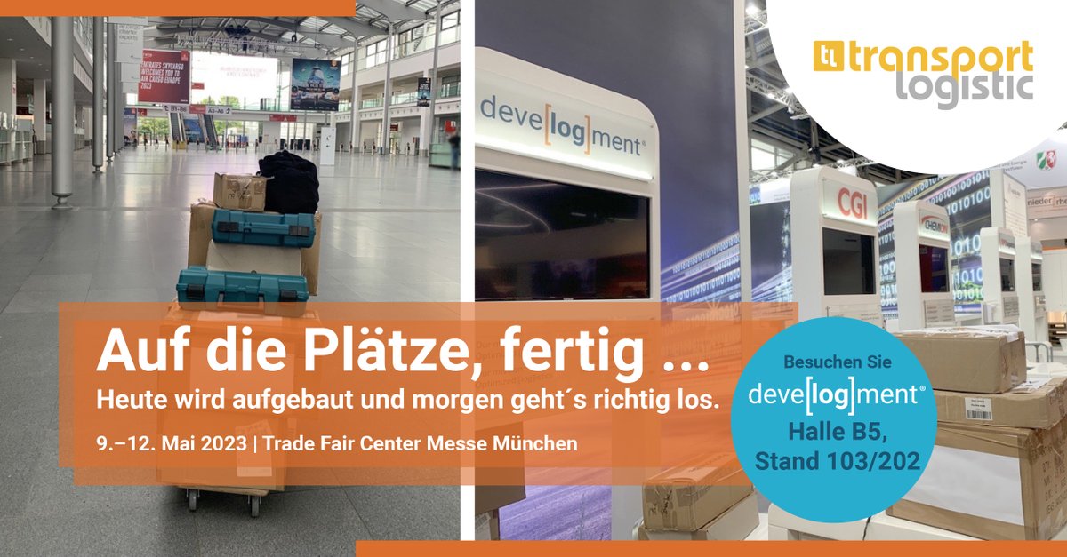 Auf geht’s in die #Messewoche!
Wir sind schon in #München auf der @transport_messe & bereiten uns auf die morgige #Messe-Eröffnung vor. Heute gilt es Pakete auszupacken & alles für den großen Start herzurichten.
Wir freuen uns🤩
Kommen Sie vorbei: Halle B5, Stand 103/202