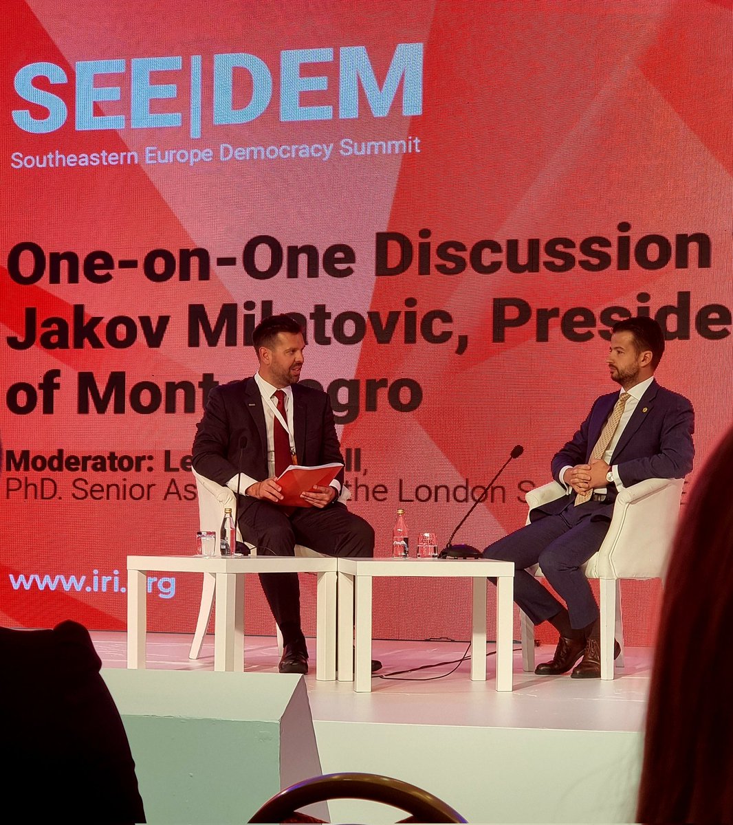 BojanKlacar's tweet photo. Discussion with Jakov Milatović, President-elect of Montenegro on #seedem
@IRIglobal @SEEDEM_ https://t.co/X3BGVnTpCZ